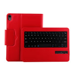 IP011 คีย์บอร์ดบลูทูธ 3.0 ถอดได้ พร้อมเคสแท็บเล็ตหนังลายลิ้นจี่ สำหรับ iPad Pro 11 นิ้ว (2018) พร้อมฟังก์ชันพักหน้าจอ รุ่น IP011