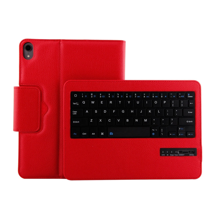 IP011 คีย์บอร์ดบลูทูธ 3.0 ถอดได้ พร้อมเคสแท็บเล็ตหนังลายลิ้นจี่ สำหรับ iPad Pro 11 นิ้ว (2018) พร้อมฟังก์ชันพักหน้าจอ รุ่น IP011