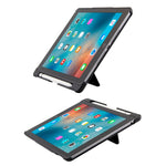 T-201 คีย์บอร์ด Bluetooth 3.0 ถอดแยกได้บางพิเศษ + เคสแท็บเล็ตหนังลายหนังแกะสำหรับ iPad Air / Air 2 / iPad Pro 9.7 นิ้ว รองรับการปรับมุมได้หลายระดับ, T-201