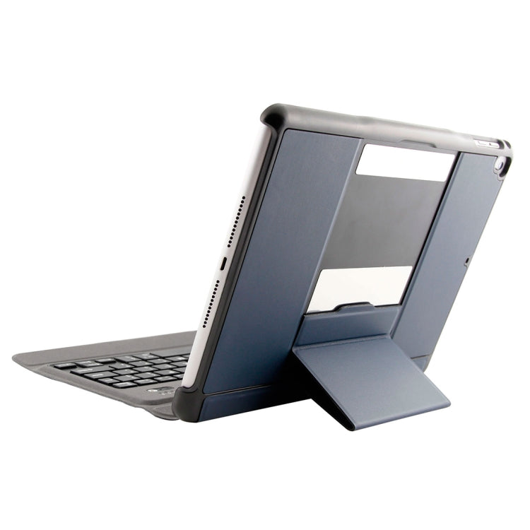 T-201 คีย์บอร์ด Bluetooth 3.0 ถอดแยกได้บางพิเศษ + เคสแท็บเล็ตหนังลายหนังแกะสำหรับ iPad Air / Air 2 / iPad Pro 9.7 นิ้ว รองรับการปรับมุมได้หลายระดับ, T-201