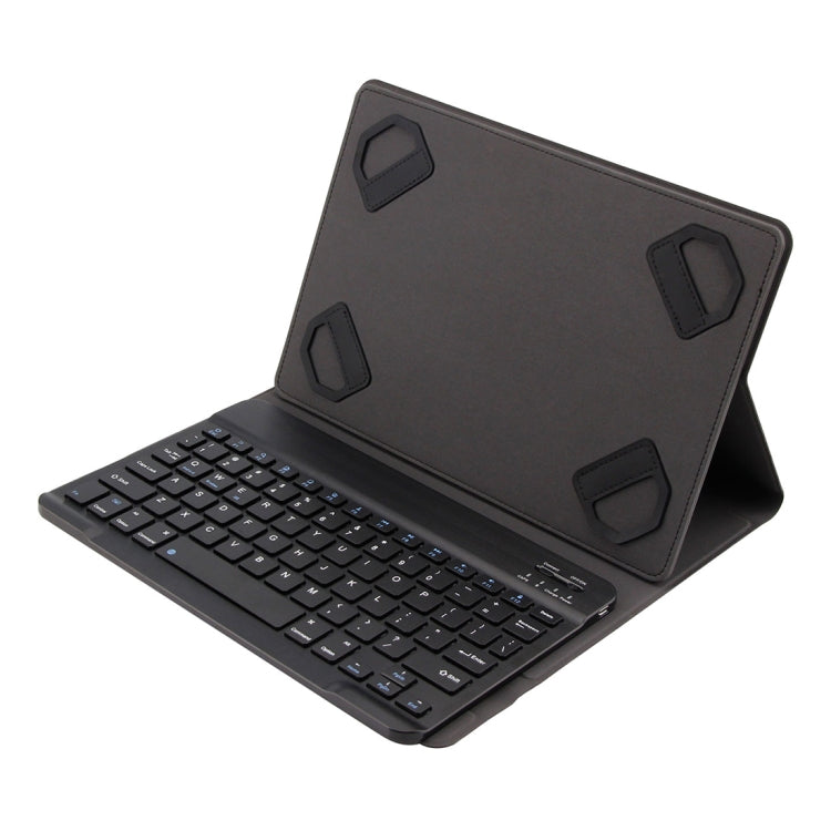 TY-1031 คีย์บอร์ดบลูทูธ 3.0 สากล ผิวสัมผัส ABS แบบขัด + เคสแท็บเล็ตหนังสำหรับ iOS, Windows, Android แท็บเล็ตพีซี ขนาด 9-10.5 นิ้ว, TY-1031