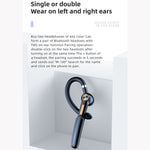 ME-100 หูฟังบลูทูธ True Stereo 5.0 รุ่นหมุนได้สำหรับธุรกิจ แบบแขวนหู