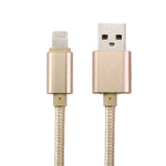 สายชาร์จข้อมูล 1 เมตร หัวโลหะแบบถัก 84 แกน 8 พิน เป็น USB 2.0