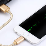 สายชาร์จข้อมูล 1 เมตร หัวโลหะแบบถัก 84 แกน 8 พิน เป็น USB 2.0