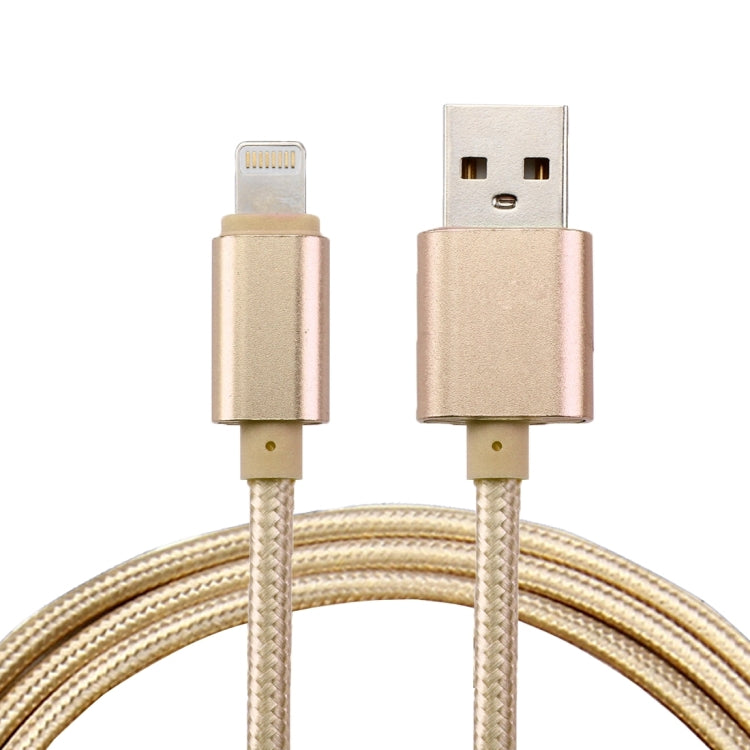 สายชาร์จข้อมูล 1 เมตร หัวโลหะแบบถัก 84 แกน 8 พิน เป็น USB 2.0