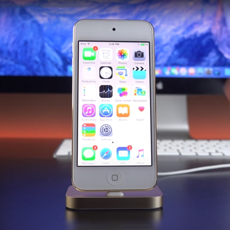 แท่นชาร์จเดสก์ท็อปอลูมิเนียม 8 พิน Stouch สำหรับ iPhone