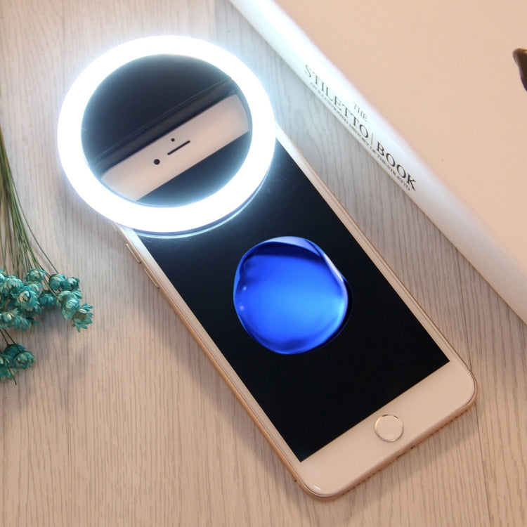 ไฟส่องหน้าสำหรับเซลฟี่ ปรับแสงได้ พร้อมคลิปและสาย USB สำหรับ iPhone, Galaxy, Huawei, Xiaomi, LG, HTC และสมาร์ทโฟนอื่นๆ
