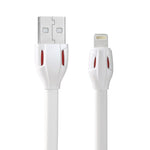 สายชาร์จข้อมูล REMAX RC-035i Laser Series 1 เมตร 2.1A 8 พิน เป็น USB พร้อมไฟ LED สีขาว