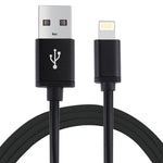 สายชาร์จข้อมูล 1 เมตร 3A 8 พิน เป็น USB สำหรับ iPhone, iPad เส้นผ่านศูนย์กลาง 4 ซม.