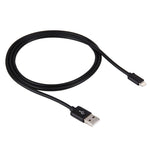 สายชาร์จข้อมูล 1 เมตร 3A 8 พิน เป็น USB สำหรับ iPhone, iPad เส้นผ่านศูนย์กลาง 4 ซม.