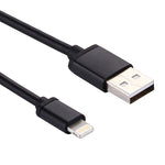 สายชาร์จข้อมูล 1 เมตร 3A 8 พิน เป็น USB สำหรับ iPhone, iPad เส้นผ่านศูนย์กลาง 4 ซม.