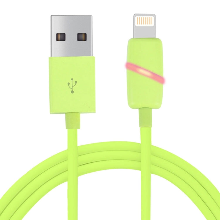 สายชาร์จข้อมูล 1 เมตร แบบกล่องของขวัญวงกลม 8 พิน เป็น USB พร้อมไฟแสดงสถานะ สำหรับ iPhone, iPad