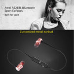 AWEI A921BL หูฟังบลูทูธแม่เหล็กสำหรับกีฬา พร้อมสายควบคุมและไมโครโฟน