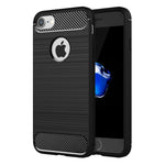 For  iPhone 8 & 7  Brushed Texture Fiber TPU Rugged Armor Protective Case, For iPhone 8 & 7, For 8 & 7