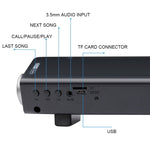ซาวด์บาร์ LP-08 CE0152 เครื่องเล่น USB MP3 2.1CH ลำโพงซาวด์บาร์บลูทูธไร้สายพร้อมรีโมทคอนโทรล, CE0152 สีดำ, CE0152 สีทอง