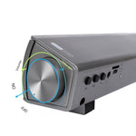 ซาวด์บาร์ LP-08 CE0152 เครื่องเล่น USB MP3 2.1CH ลำโพงซาวด์บาร์บลูทูธไร้สายพร้อมรีโมทคอนโทรล, CE0152 สีดำ, CE0152 สีทอง