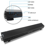 ซาวด์บาร์ LP-08 (CE0150) เครื่องเล่น USB MP3 2.1CH ลำโพงซาวด์บาร์บลูทูธไร้สาย, CE0150 สีดำ, CE0150 สีทอง, CE0150 สีเงิน