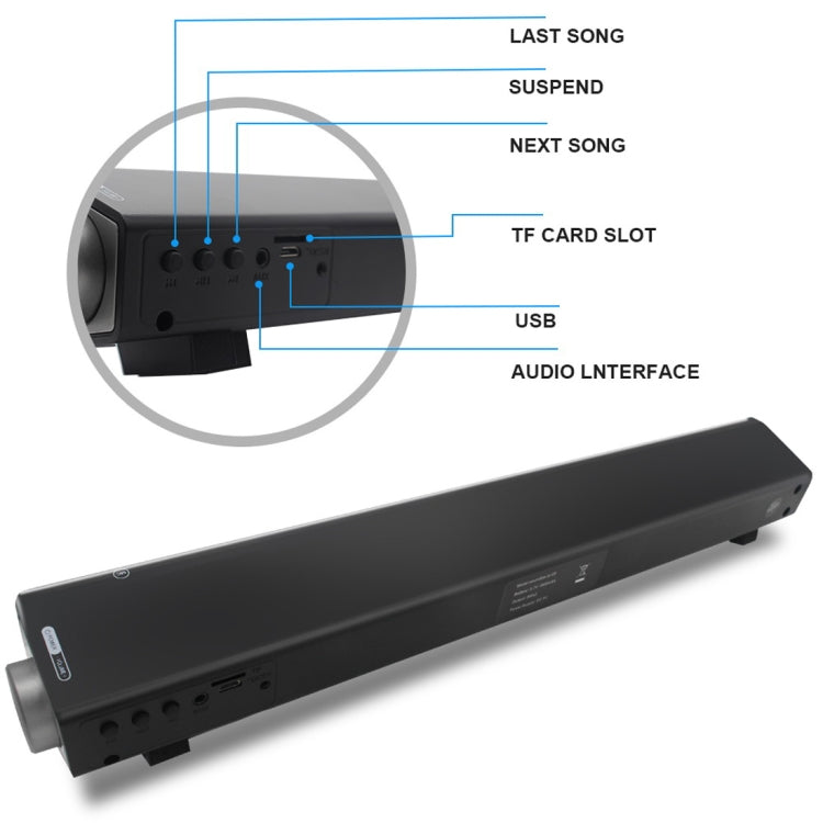 ซาวด์บาร์ LP-08 (CE0150) เครื่องเล่น USB MP3 2.1CH ลำโพงซาวด์บาร์บลูทูธไร้สาย, CE0150 สีดำ, CE0150 สีทอง, CE0150 สีเงิน