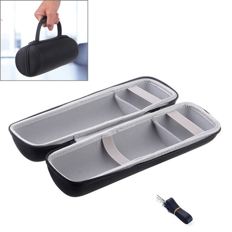 กล่องเก็บของแข็ง PU พร้อมซิป 2 in 1 + ฝาครอบซิลิโคนอ่อนสำหรับลำโพงบลูทูธ JBL Charge 3 พร้อมสายสะพายไหล่