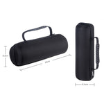 กล่องเก็บของแข็ง PU พร้อมซิป 2 in 1 + ฝาครอบซิลิโคนอ่อนสำหรับลำโพงบลูทูธ JBL Charge 3 พร้อมสายสะพายไหล่