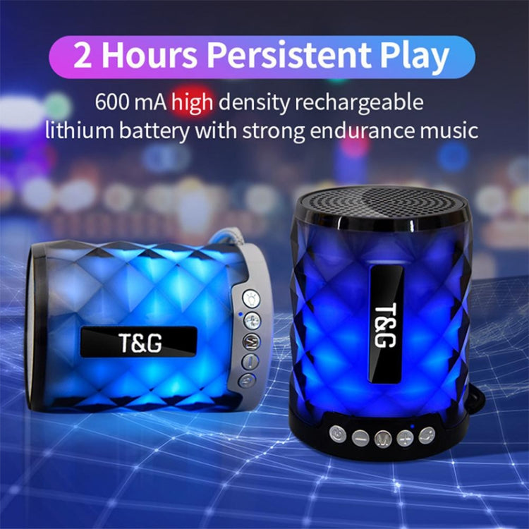 ลำโพงบลูทูธไร้สายขนาดเล็ก T&G TG155 Bluetooth 4.2 พร้อมไฟสีสันสดใส
