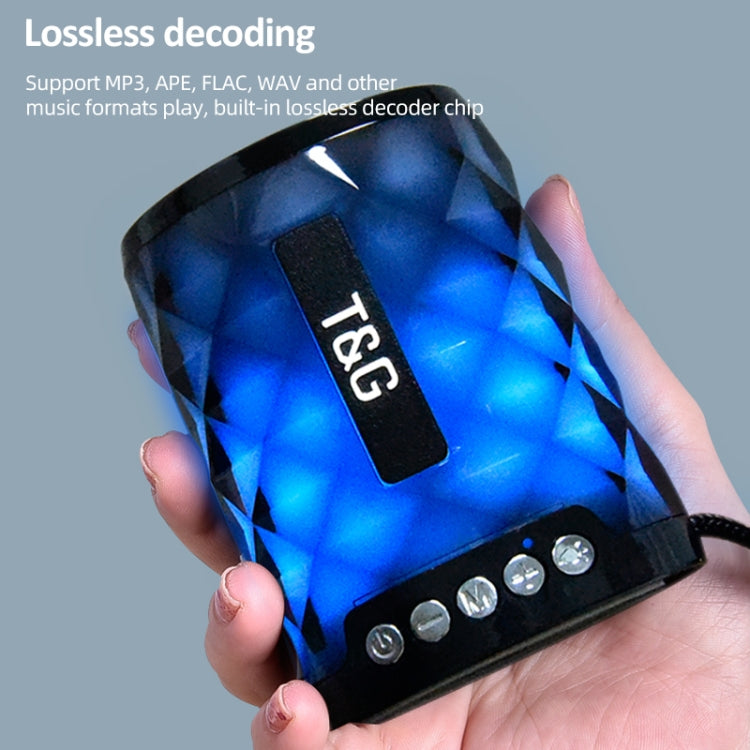 ลำโพงบลูทูธไร้สายขนาดเล็ก T&G TG155 Bluetooth 4.2 พร้อมไฟสีสันสดใส