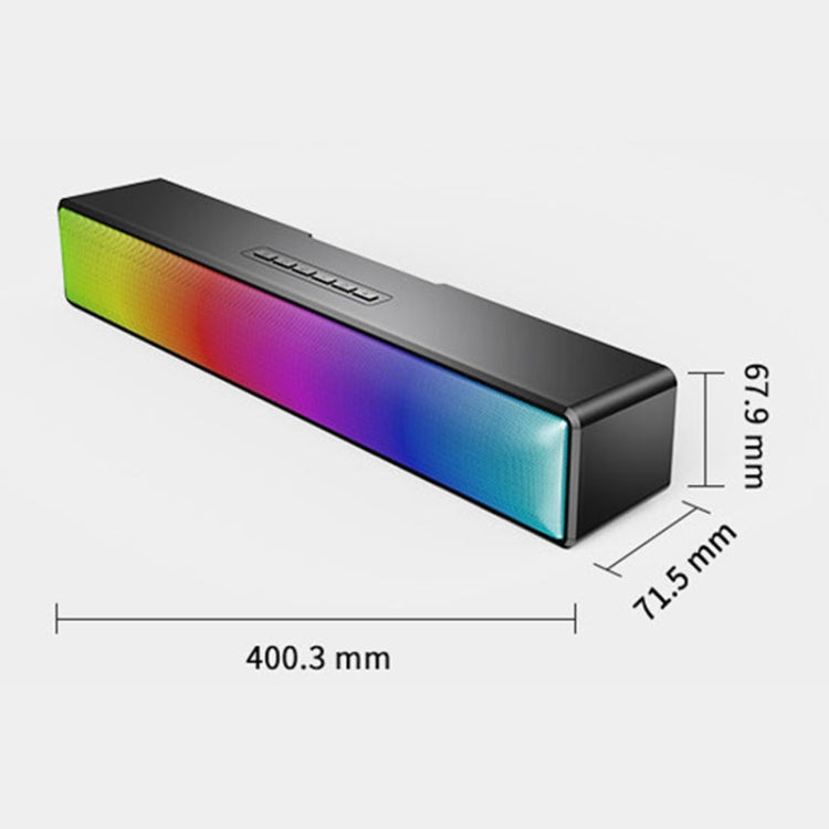ลำโพงคอมพิวเตอร์บลูทูธไฟ RGB สีสันหลากหลาย รุ่น BT-601