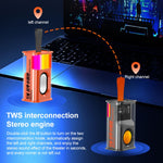 ลำโพงบลูทูธไร้สายแบบพกพา 5W Bullet TWS (สีส้ม), (สีเขียว), (สีเทา), (สีม่วง)