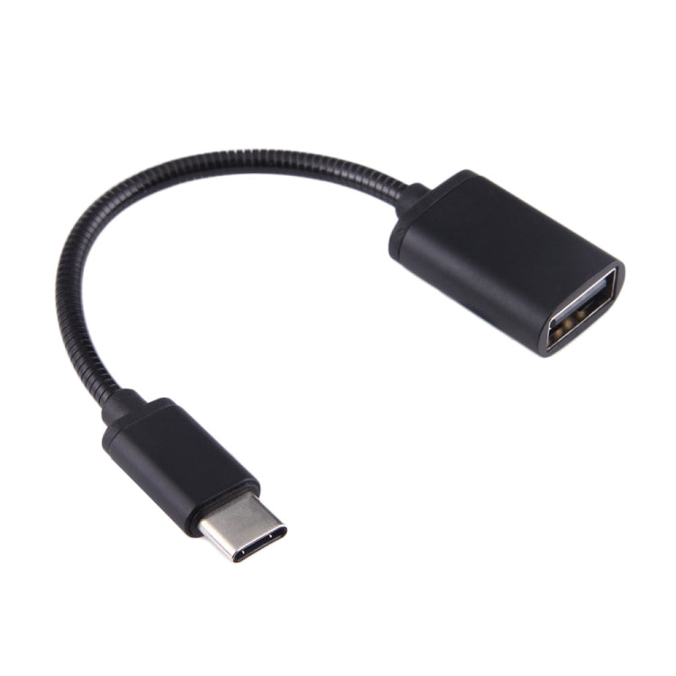 สายชาร์จและส่งข้อมูล OTG สายโลหะ USB ตัวเมีย 8.3 ซม. เป็น Type-C ตัวผู้