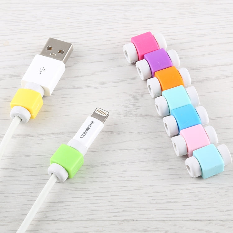 ฝาครอบป้องกันสายข้อมูลหูฟัง 1 ชิ้น ที่เก็บสายพันสาย สีสุ่ม
