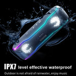 XDOBO BMTL BOSS ลำโพงบลูทูธไร้สายพกพากันน้ำ IPX7 พร้อมไฟ RGB สีสันสดใส & TWS, BMTL BOSS
