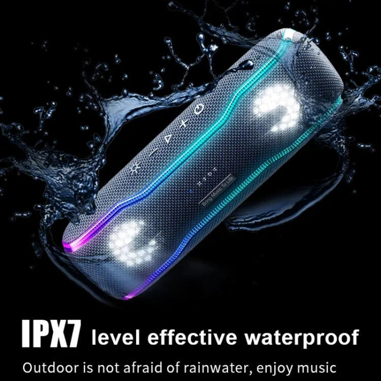 XDOBO BMTL BOSS ลำโพงบลูทูธไร้สายพกพากันน้ำ IPX7 พร้อมไฟ RGB สีสันสดใส & TWS, BMTL BOSS