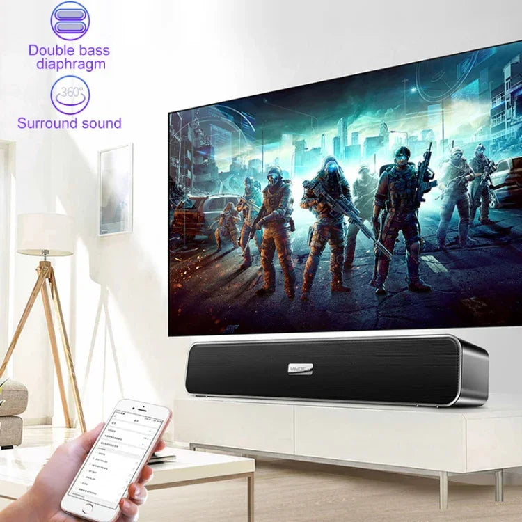 ลำโพงบลูทูธ YINDIAO A36 รุ่นอัพเกรด Bluetooth 5.0 ซับวูฟเฟอร์อัจฉริยะสำหรับคอมพิวเตอร์ สีดำ