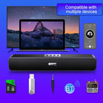 ลำโพงบลูทูธ YINDIAO A36 รุ่นอัพเกรด Bluetooth 5.0 ซับวูฟเฟอร์อัจฉริยะสำหรับคอมพิวเตอร์ สีดำ