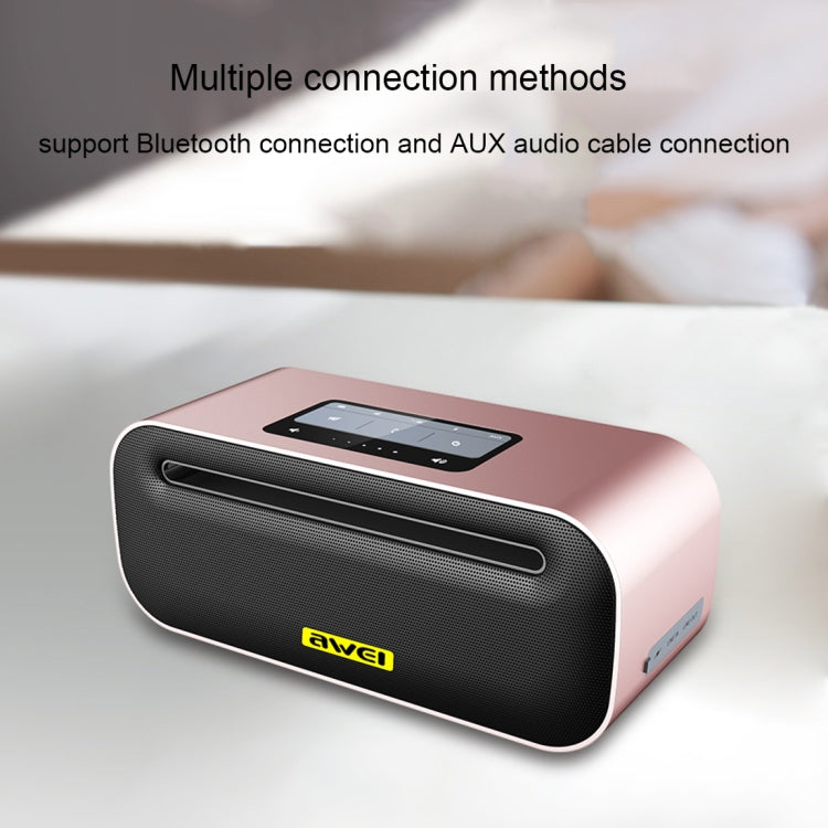ลำโพงบลูทูธไร้สาย awei Y600 พร้อมสเตอริโอ 3D, ไมโครโฟนในตัว, รองรับการ์ด TF / AUX / NFC, Y600