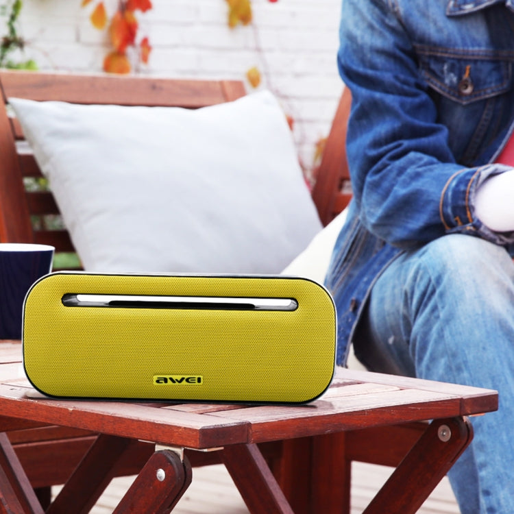 ลำโพงบลูทูธไร้สาย awei Y600 พร้อมสเตอริโอ 3D, ไมโครโฟนในตัว, รองรับการ์ด TF / AUX / NFC, Y600