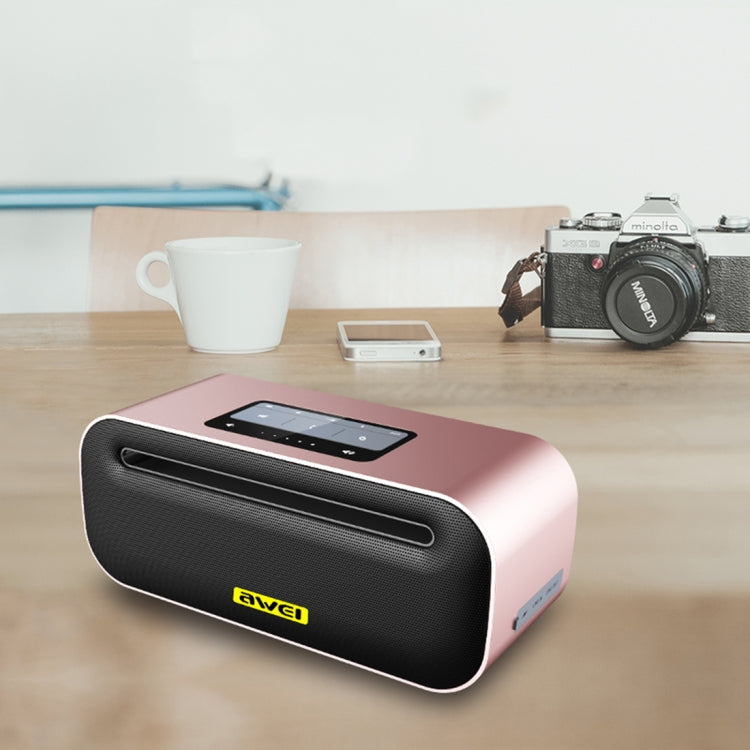 ลำโพงบลูทูธไร้สาย awei Y600 พร้อมสเตอริโอ 3D, ไมโครโฟนในตัว, รองรับการ์ด TF / AUX / NFC, Y600
