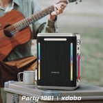 ลำโพงบลูทูธ TWS พกพากลางแจ้งพร้อมไฟ LED สีสันสดใส XDOBO SINOBAND Party 1981 300W, SINOBAND Party 1981
