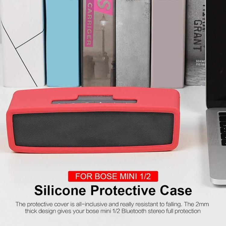 เคสซิลิกาเจลนุ่มกันกระแทกลำโพงบลูทูธแบบพกพาสำหรับ Bose Soundlink Mini 1 / 2