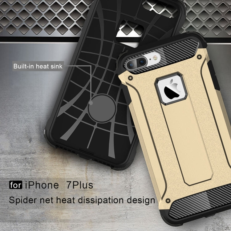 For iPhone 8 Plus & 7 Plus   Tough Armor TPU + PC Combination Case, For iPhone 7 Plus, For iPhone 8P & 7P