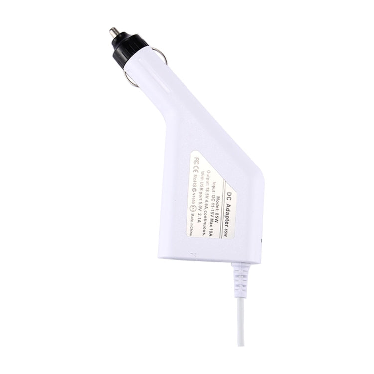 ที่ชาร์จรถยนต์ MagSafe 1 แบบ L Style 5 พิน 85W 18.5V 4.6A พร้อมพอร์ต USB 1 ช่อง สำหรับ Apple Macbook A1150 / A1151 / A1172 / A1184 / A1211 / A1370, ความยาว: 1.7m, 85W 18.5V 4.6A