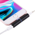 อะแดปเตอร์หูฟัง 8 พินตัวผู้เป็นแจ็คเสียง 3.5 มม. ตัวเมีย สำหรับ iPhone, iPad, iPod