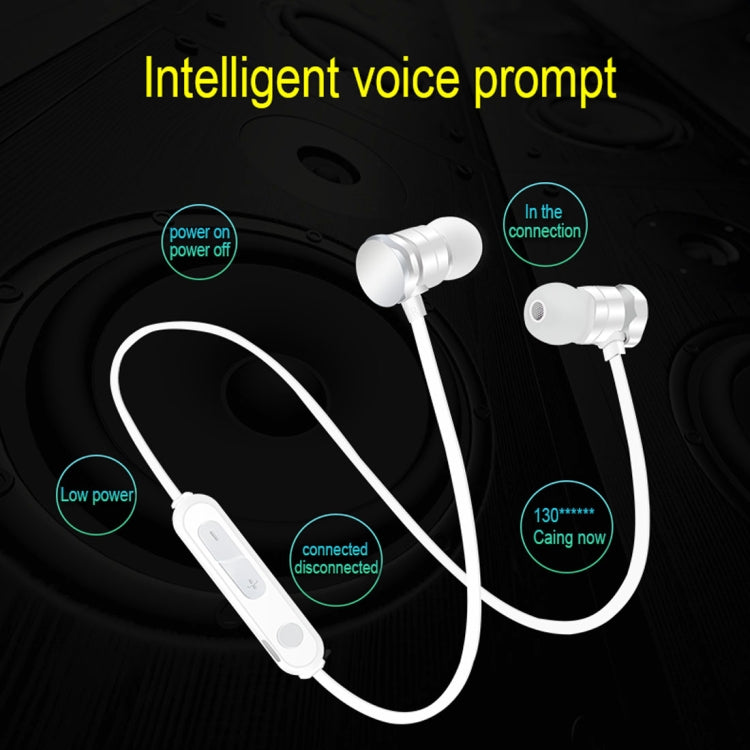 หูฟังสปอร์ตบลูทูธ X3 Magnetic Absorption 5.0 แบบใส่ในหู พร้อมไมโครโฟน HD, รองรับการโทรแบบแฮนด์ฟรี, ระยะ: 10 เมตร