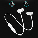 หูฟังสปอร์ตบลูทูธ X3 Magnetic Absorption 5.0 แบบใส่ในหู พร้อมไมโครโฟน HD, รองรับการโทรแบบแฮนด์ฟรี, ระยะ: 10 เมตร