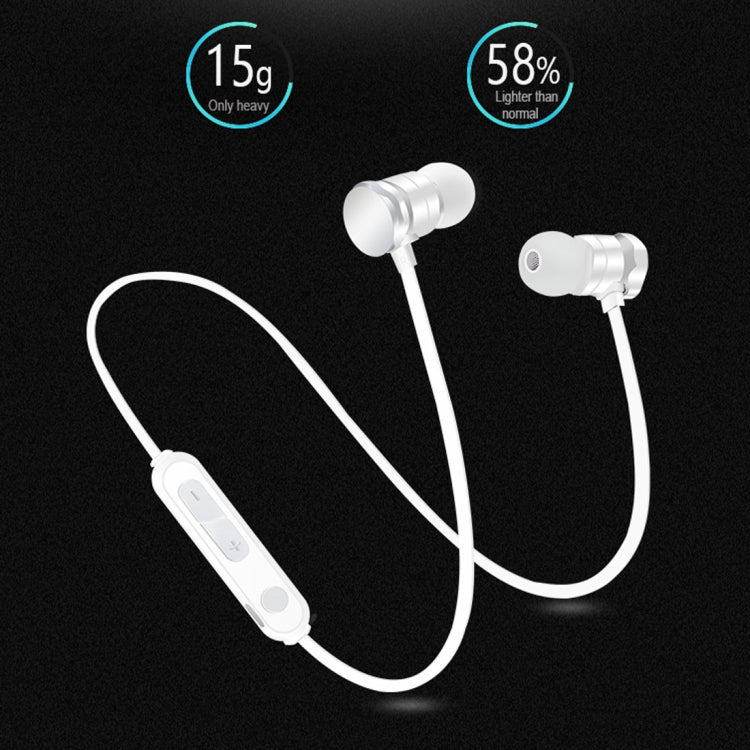 หูฟังสปอร์ตบลูทูธ X3 Magnetic Absorption 5.0 แบบใส่ในหู พร้อมไมโครโฟน HD, รองรับการโทรแบบแฮนด์ฟรี, ระยะ: 10 เมตร