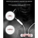 หูฟังสปอร์ตบลูทูธ X3 Magnetic Absorption 5.0 แบบใส่ในหู พร้อมไมโครโฟน HD, รองรับการโทรแบบแฮนด์ฟรี, ระยะ: 10 เมตร