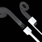 สายคล้องหูฟังบลูทูธไร้สายซิลิโคนป้องกันการสูญหายสำหรับ Apple AirPods 1/2, ความยาวสาย: 60 ซม.