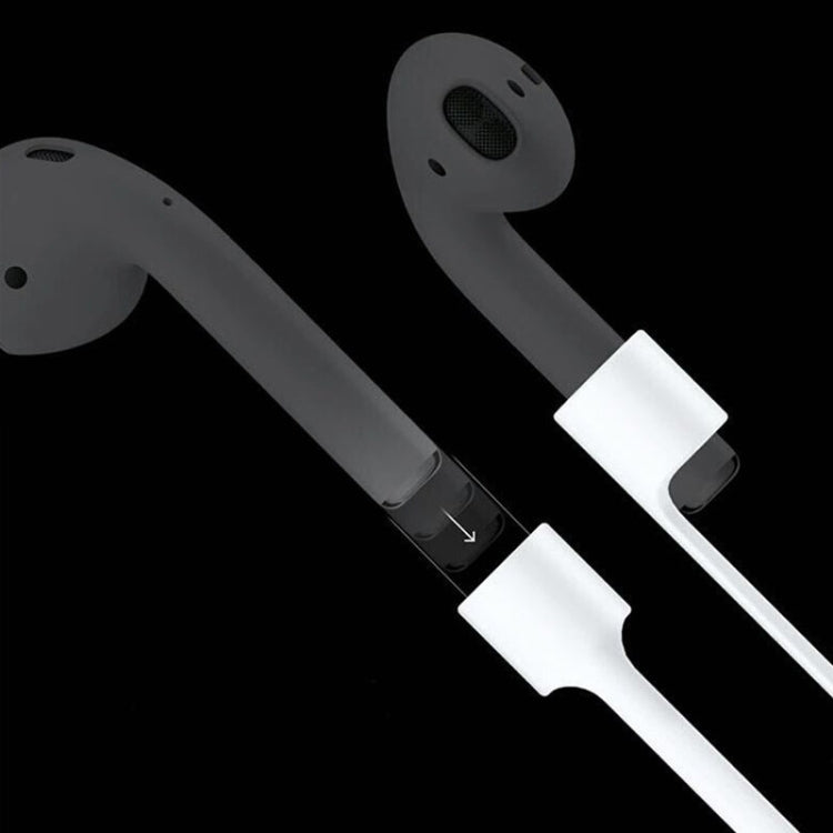 สายคล้องหูฟังบลูทูธไร้สายซิลิโคนป้องกันการสูญหายสำหรับ Apple AirPods 1/2, ความยาวสาย: 60 ซม.