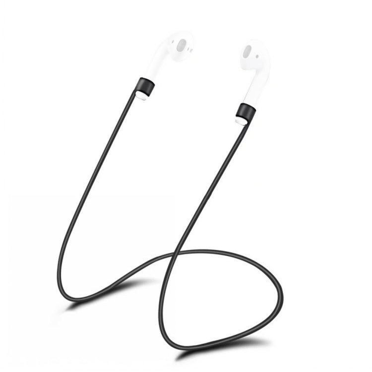 สายคล้องหูฟังบลูทูธไร้สายซิลิโคนป้องกันการสูญหายสำหรับ Apple AirPods 1/2, ความยาวสาย: 60 ซม.
