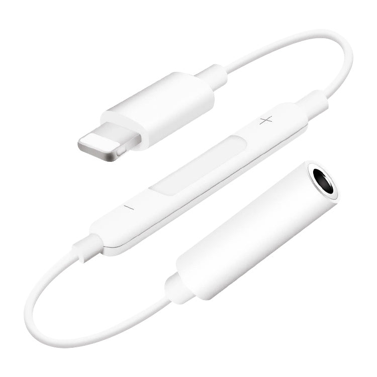 สายแจ็คหูฟัง 8 Pin ตัวผู้เป็น 3.5 มม. ตัวเมีย พร้อมรีโมทควบคุมบลูทูธ รองรับเพลง, โทรศัพท์, ควบคุมเสียง